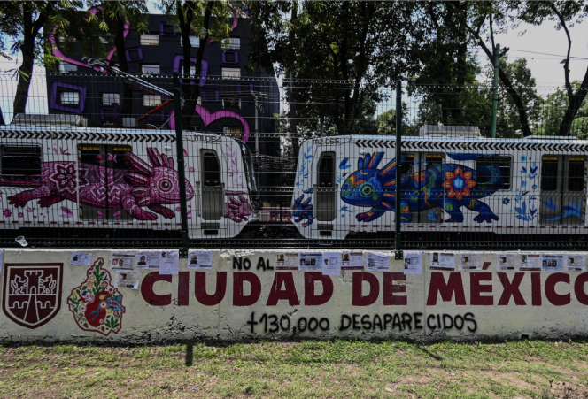 Pintas de diversos colectivos, convocados Ocupa Graffica en la CDMX.